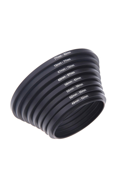 Choice7 مجموعة فلاتر محولات عدسات معدنية KOQZM بقطر 72-77 مم، حلقة ألومنيوم، ...