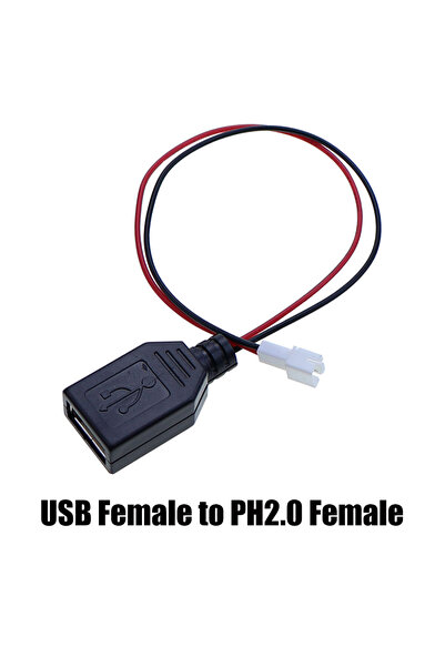 Choice1 0.2M D 1Piece Male Female USB Plug to XH2.54 PH2.0 Terminal Wire 2-co...