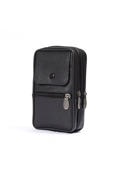 Choice Black New Men Waist Bag Mobile Phone Bag Sporty Leisure Belted Vertica...