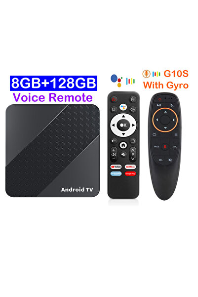 Choice7 صندوق تلفزيون ذكي مزود بقابس بريطاني، يدعم 8 جيجابايت و128 جيجابايت، ...