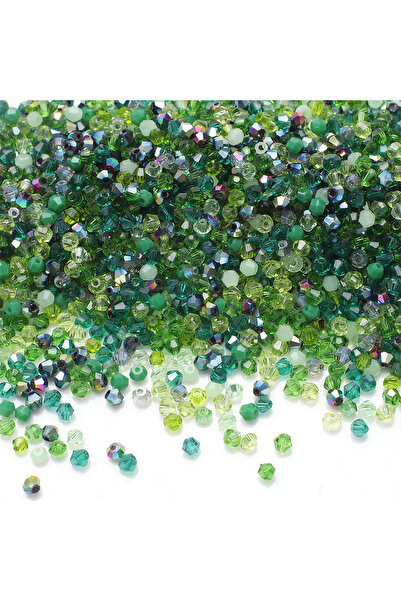 Choice3 3mm 500pcs green 500Pcs 2mm 3mm Mixed Color Czech Bicone Glass Loose ...