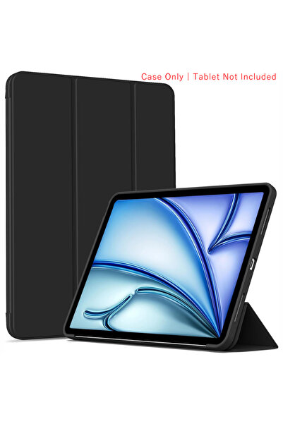 Choice10 جراب قلاب ثلاثي الطي أسود اللون لجهاز iPad Air 11 بوصة 2025 (M2/M3) ...