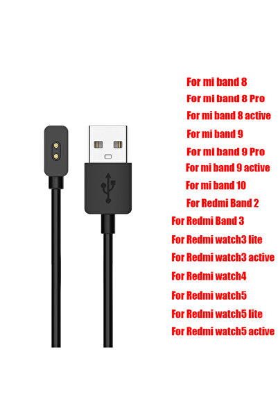 Choice شاحن أسود لساعات شاومي باند 10 و9 و8 بتقنية NFC، وساعات شاومي باند 8 ب...