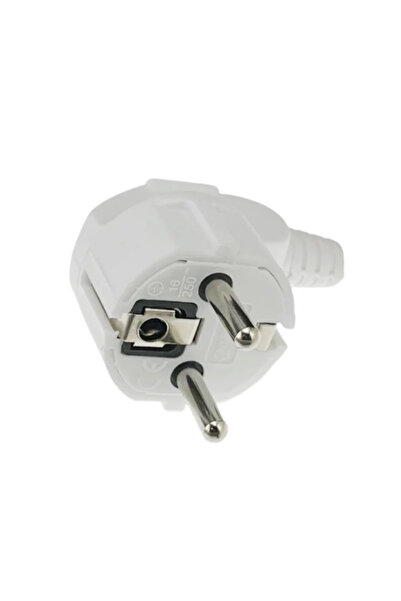 Choice1 white 3 Pcs 4.8mm EU Schuko, Replaceable & Rewireable 250V 16A IP44 S...