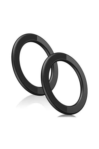 choice2 2 Black For MagSafe Magnetic Ring Holder Adhesive Strong Magnet Cellp...