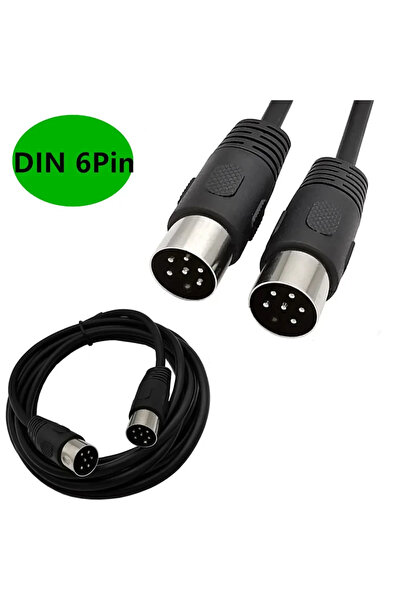 Choice1 كابل صوت وفيديو عالي الجودة من BSN بطول 1 متر، مزود بموصل DIN سداسي ا...