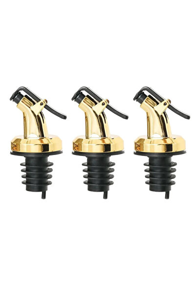 choice2 3Pcs Gold 1/4pc Oil Bottle Stopper Lk Plug Seal Leak-proof Food Grade...