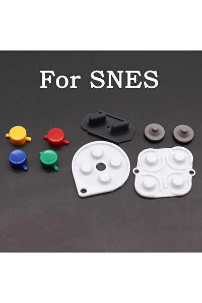 Choice3 مجموعة واحدة من وسادات التوصيل الطرفية لجهاز SNES ABXY، متوافقة مع وح...