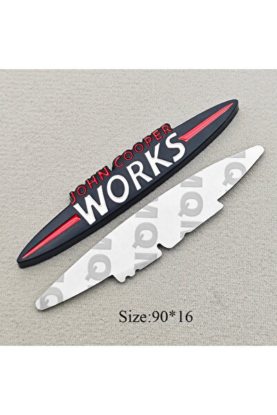 Choice9 Black 90mm 3D Metal Logo John Cooper Works Embelm Car Grill Badge Tru...