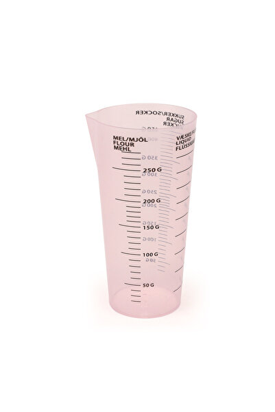 Choice1 كوب قياس وردي اللون سعة 450 مل، قطعة واحدة، مصنوع من بلاستيك البولي ب...