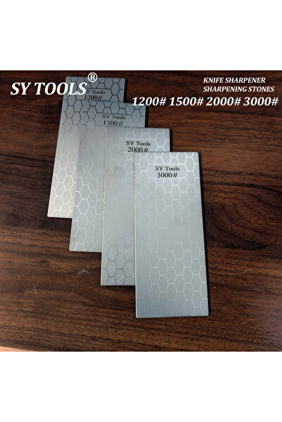 Choice3 مجموعة C من 4 قطع من أحجار شحذ الماس المطلية بالكهرباء بنمط خلية النح...