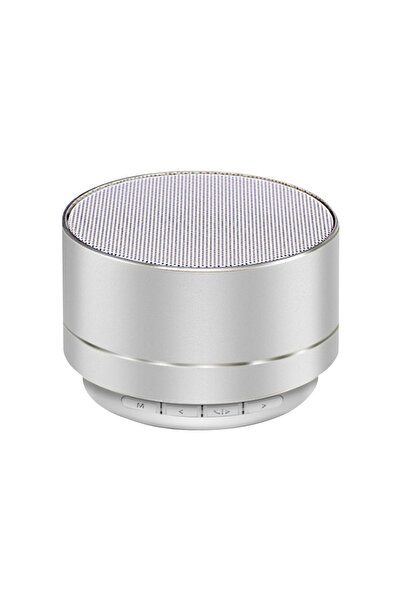 choice2 مكبر صوت بلوتوث لاسلكي فضي اللون A10، مضخم صوت صغير من ستيل كانون، مك...