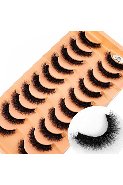 Choice27 10 pairs 5D-J24 New 10 Pairs Eyelashes Makeup Soft Fluffy Mink False...