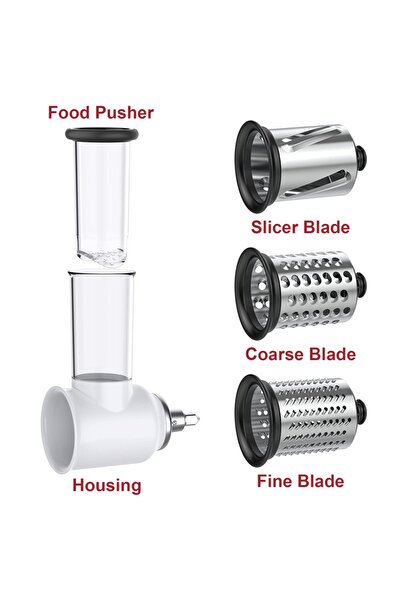 Choice1 ملحق تقطيع وبشر الخضار المصنوع من الفولاذ المقاوم للصدأ من GVODE بالل...