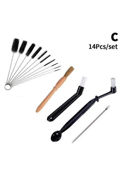 Choice3 C-14Pcs 3/4/5/14Pcs Coffee Machine Cleaning Set Coffee Grinder Brush ...