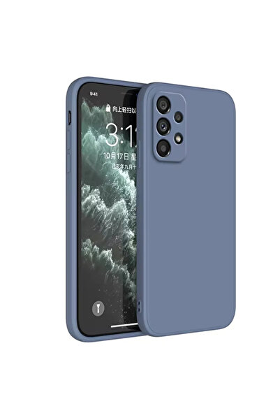 Choice غطاء هاتف فاخر من السيليكون السائل باللون الرمادي لـ Galaxy A33، مناسب...