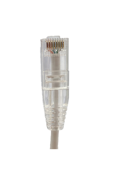 Choice5 كابل إيثرنت Cat6a أبيض بطول 0.5 متر، عبوة من 24 قطعة، رفيع من نوع UTP...