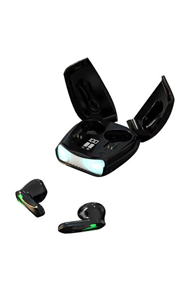 choice2 سماعات بلوتوث سوداء، تتميز بزمن استجابة منخفض وجودة عالية للألعاب وعم...