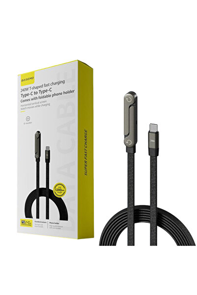 Choice1 شاحن هاتف في علبة، حامل غير مرئي، كابل شحن، سلك شحن سريع 240 واط مع ك...