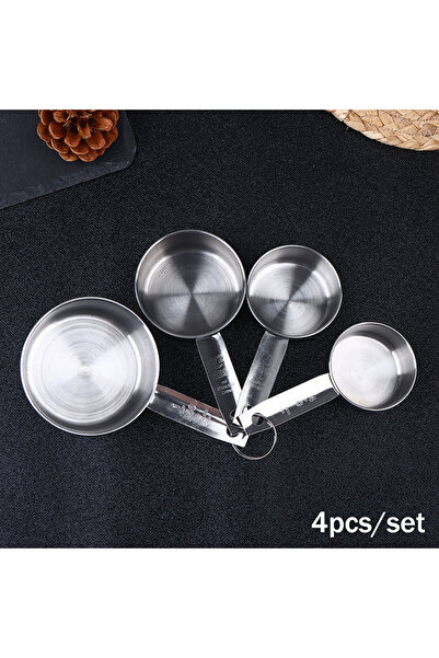 choice2 D CCA83-4/6/8Pcs Set Stainless Steel Measuring Spoon Cup With Scale M...