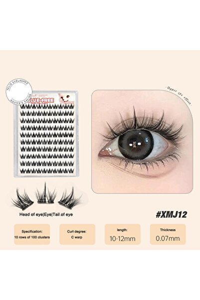 Choice4 رموش صناعية كورية خالية من الغراء، رموش عنقودية ذاتية اللصق يمكنك ترك...