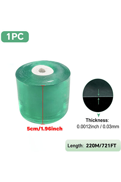 Choice3 شريط لاصق ذاتي من البولي إيثيلين قابل للتمدد، 5 سم × 220 م، لتطعيم ال...