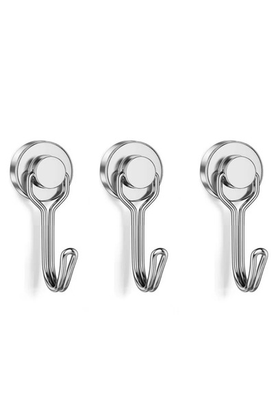 Choice3 3pcs-D16-yin 20pcs black Magnetic Hooks Cruis Heavy Duty Neodymium Ra...