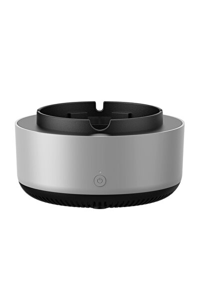 Choice منفضة سجائر رمادية 2 في 1 مضادة للدخان ومنقية للهواء، منخفضة الضوضاء، ...