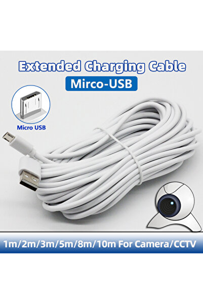 choice2 كابلات شحن أجهزة أندرويد من نوع Micro USB Mini USB بطول 5 أمتار، وكاب...