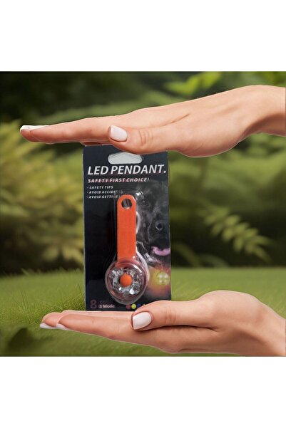 Choice3 Orange LED Pet Tracking Luminous Pendant Bright Ligh Dogs Collars Dog...