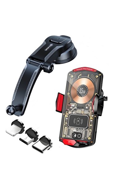 Choice6 Sucker Edition 15W Universal Car Wireless Charger Holder Auto-Sensing...