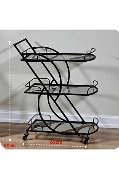 DEC39 A luxurious serving trolley with an elegant and distinctive design