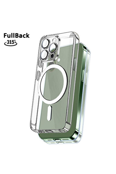 Choice17 غطاء حماية خلفي كامل لهاتف آيفون 13 برو ماكس، متوافق مع حافظة ماج سي...