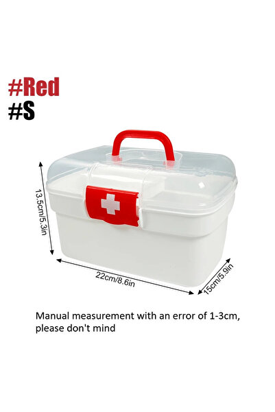 Choice1 منظم حبوب أسبوعي محمول من طبقتين من ريد-إس، علبة أدوية قابلة لإعادة ا...