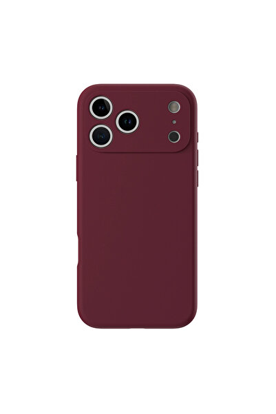 Choice غلاف هاتف جديد باللون الأحمر البرقوقي لهواتف آيفون 17 برو، وآيفون 17، ...