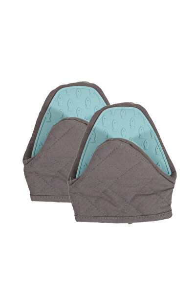 Choice3 Blue Grey A-2PCS 1/2PCS Fish Shaped Silicone Anti Scald Oven Gloves K...