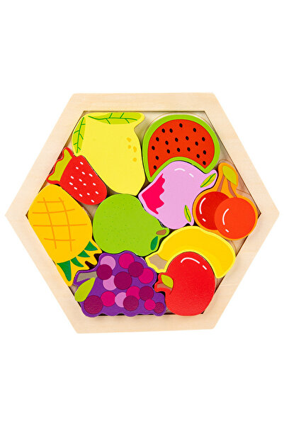 Choice1 Fruit Baby toy Wooden jigsaw Puzzle Creative 3D Puzzle for Children's...