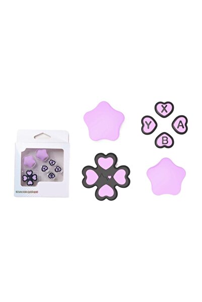 Choice1 مجموعة واحدة من أغطية أزرار سيليكون لطيفة على شكل قلب لجهاز Switch 2 ...