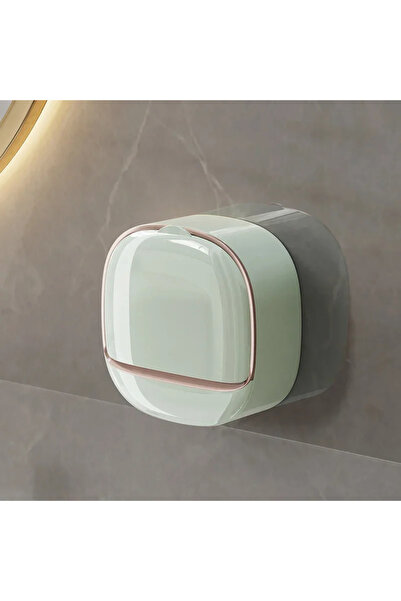 Choice علبة صابون للحمام، لون أخضر فاتح، تُعلق على الحائط، مصنوعة من مادة ABS...