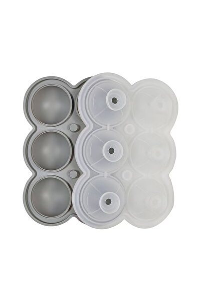 choice2 6 grid Gray Large Ice Cube Moulds,Ice Cubes, Melt Slowly,BPA Free,Eas...