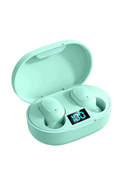 Choice4 سماعة رأس لاسلكية جديدة من نوع TWS E6S باللون الأخضر، مزودة بتقنية بل...