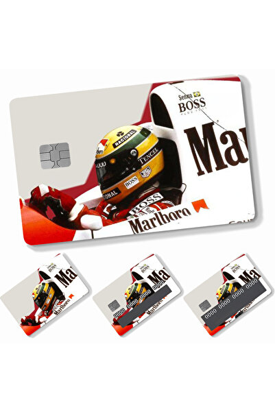 choice2 z3 4 قطع 1 قطعة ملصقات بطاقات فورمولا 1 A-Ayrton S-Senna 4 قطع ملصقات...