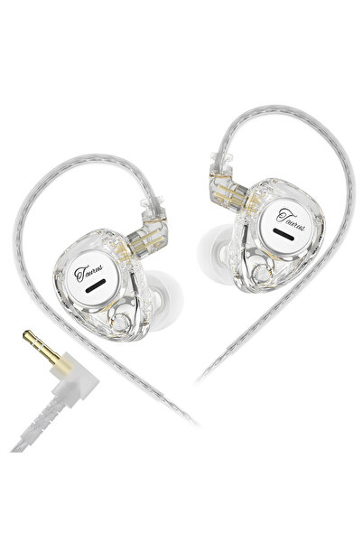 Choice Clear no mic KZ Taurus Dual Dynamic Driver Wired Headphones Powerful B...