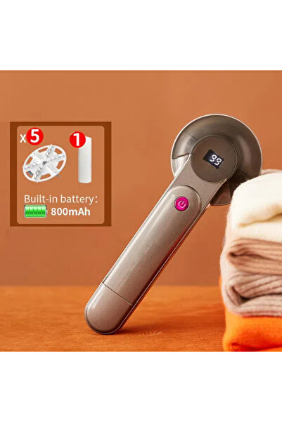 Choice1 مزيل الوبر الكهربائي الرمادي ذو 5 شفرات وبطارية 800 مللي أمبير، مزيل ...