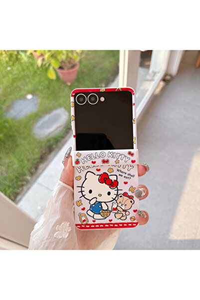 Choice15 جراب حصري لهاتف سامسونج ZFilp 7 فقط، جراب سانريو هيلو كيتي ميلك بير ...