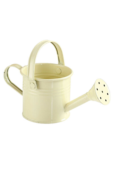 choice2 إبريق سقي معدني جديد بيج اللون، مناسب للحدائق والزهور، صغير الحجم، مز...