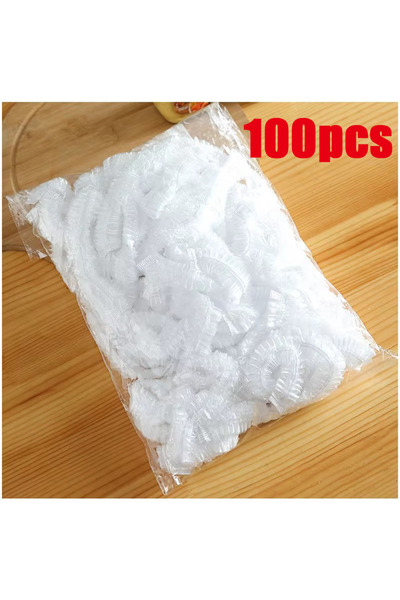 Choice6 100pcs 100/500/1000Pcs Colorful Disposable Food Cover Disposable Clin...