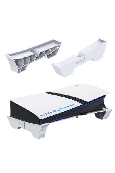 Choice حامل أفقي أبيض متوافق مع PS5 Pro/PS5 Slim، ملحقات حامل القاعدة لجهاز P...