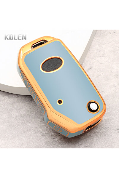 choice2 غطاء مفتاح سيارة جديد قابل للطي من مادة TPU باللون الرمادي G-Gray لسي...