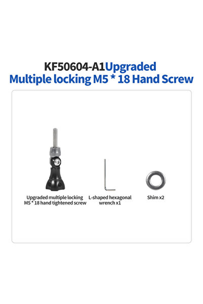 Choice مقبض إبهام قابل للطي M5 أسود اللون للدراجات، مزود ببرغي من الألومنيوم ...